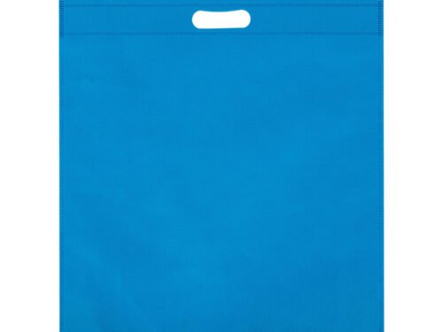 D Cut Non woven Carry Bags Lake Blue