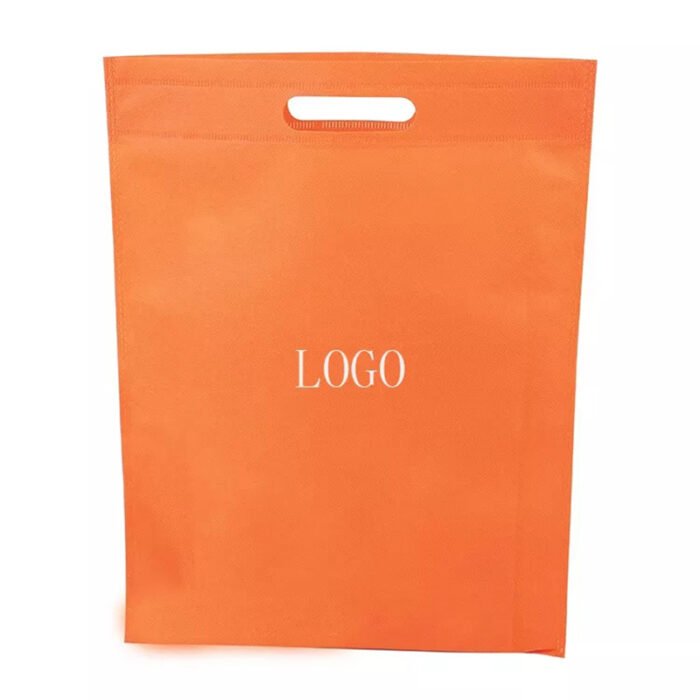 D Cut Non woven Carry Bags Orange - Image 5