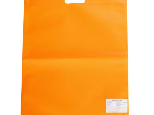 D Cut Non woven Carry Bags Orange