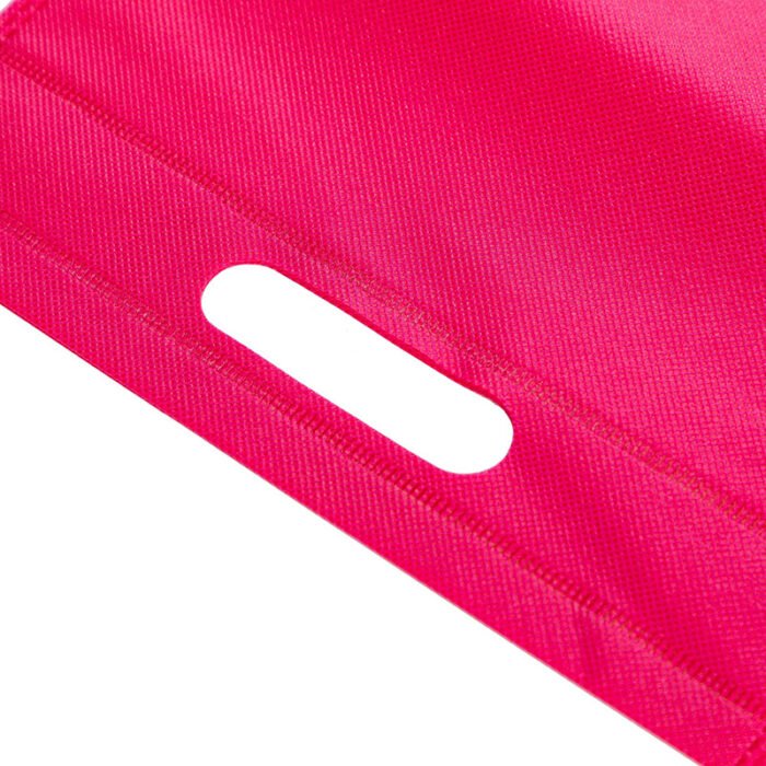 D Cut Spunbond Non woven Carry Bags Plum - Image 2