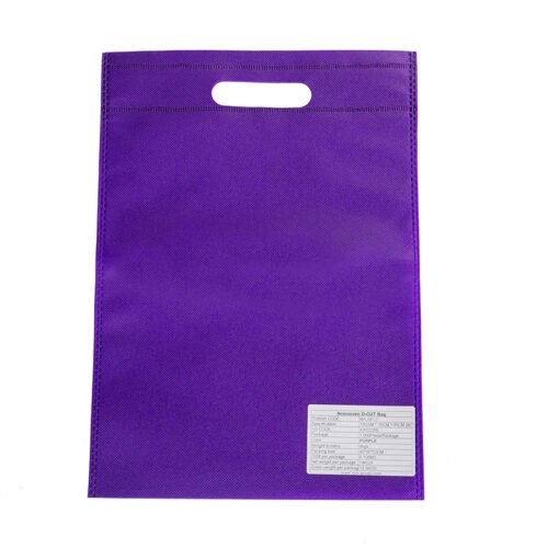 D-Cut PP Nonwoven Carry Bags Purple