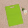 D Cut Non woven Carry Bags Apple Green
