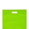 D Cut Non woven Carry Bags Apple Green