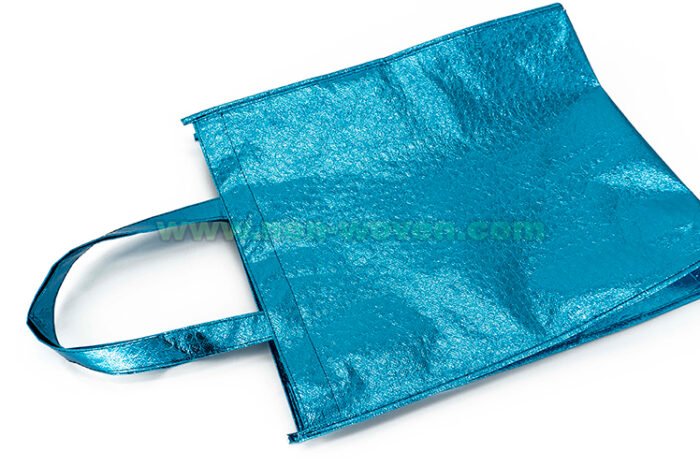 Laminated Non woven Bag Blue - Image 6