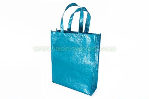 Laminated Non woven Bag Blue