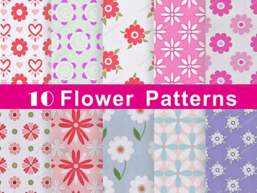 Flower Nonwoven Printed Fabric