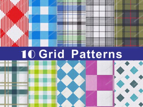 Grid Pattern Printed Non woven Fabric