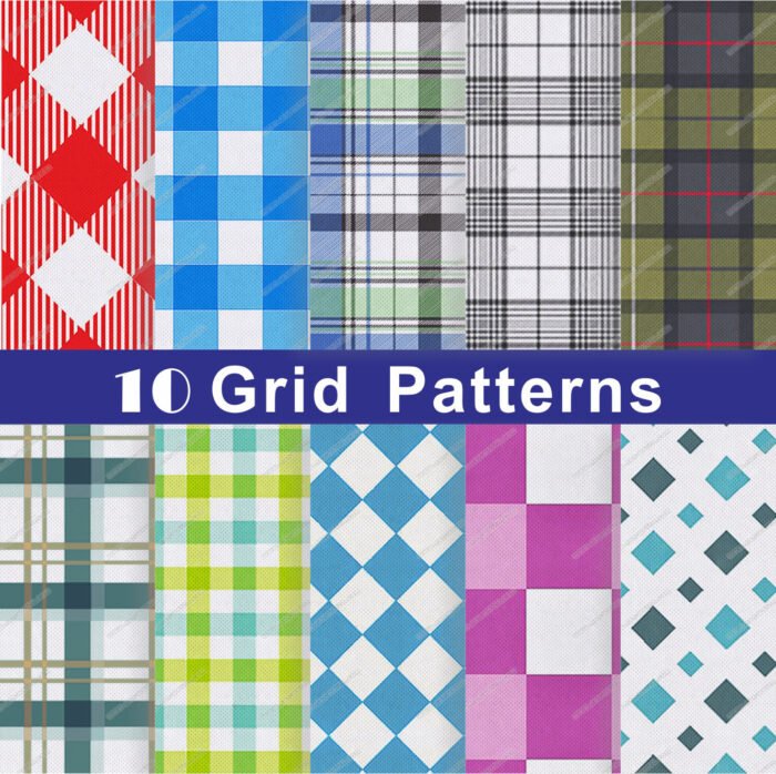 Grid Pattern Printed Non woven Fabric