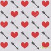 Heart Pattern Printed Non woven Fabric