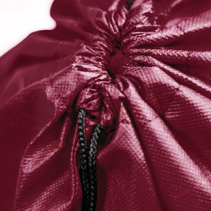 PP Spunbond Nonwoven Drawsting Bag Burgundy - Image 8
