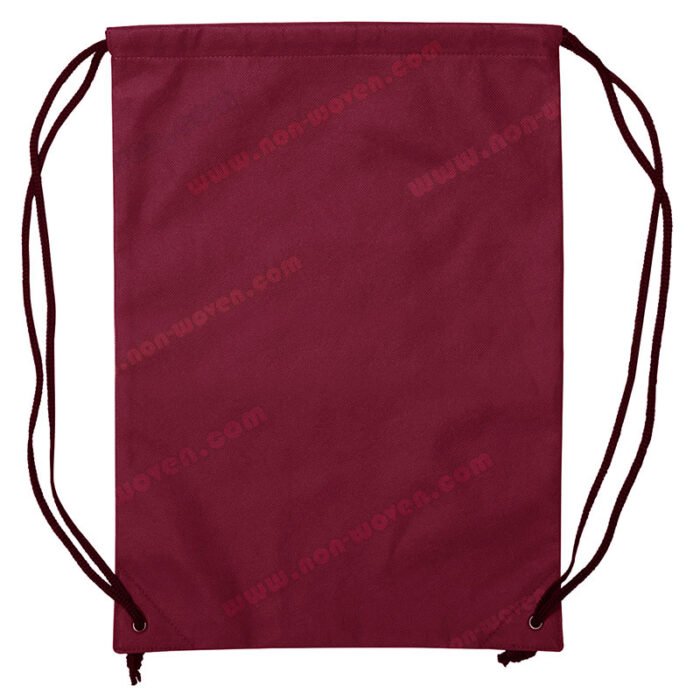 PP Spunbond Nonwoven Drawsting Bag Burgundy - Image 7