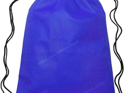 PP Spunbond Nonwoven Drawsting Bag Blue