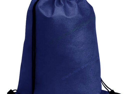Nonwoven Drawsting Bag Dark Blue