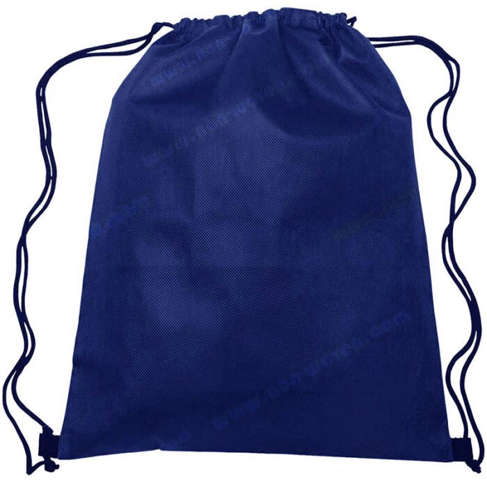 Nonwoven Drawsting Bag Dark Blue - Image 2