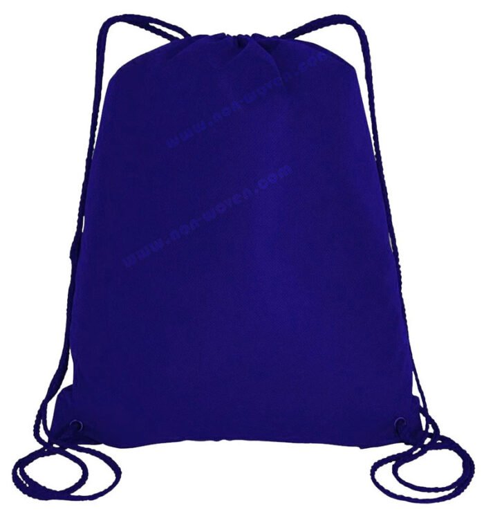 Nonwoven Drawsting Bag Dark Blue - Image 8