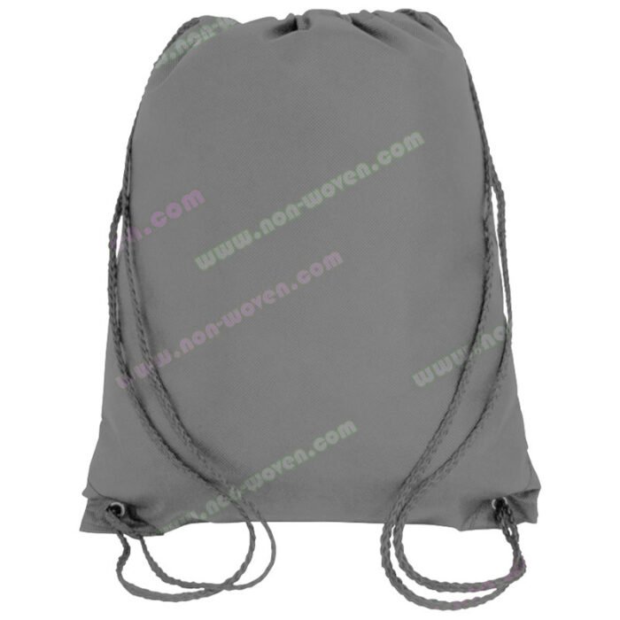 PP Spunbond Nonwoven Drawsting BackPack Grey - Image 3