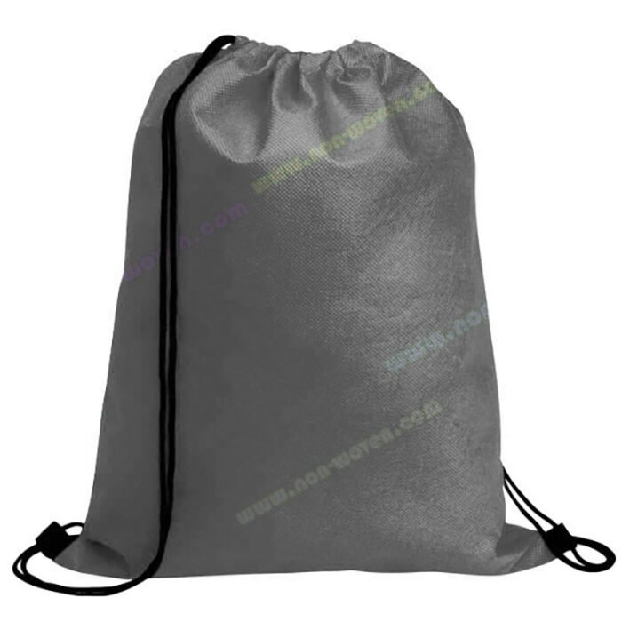 PP Spunbond Nonwoven Drawsting BackPack Grey - Image 4