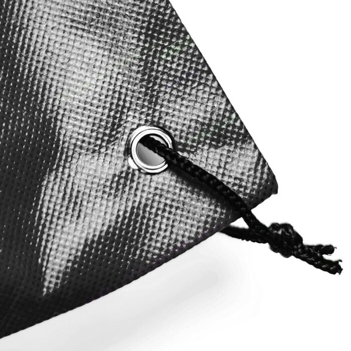 PP Spun-bond Non-woven Drawsting Bag Black - Image 4