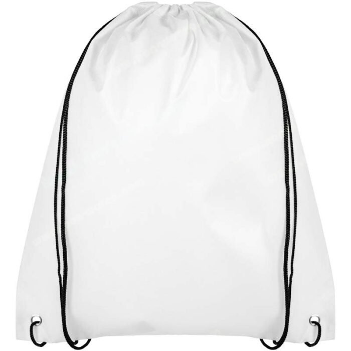 PP Spunbond Nonwoven Drawsting Bag White - Image 2
