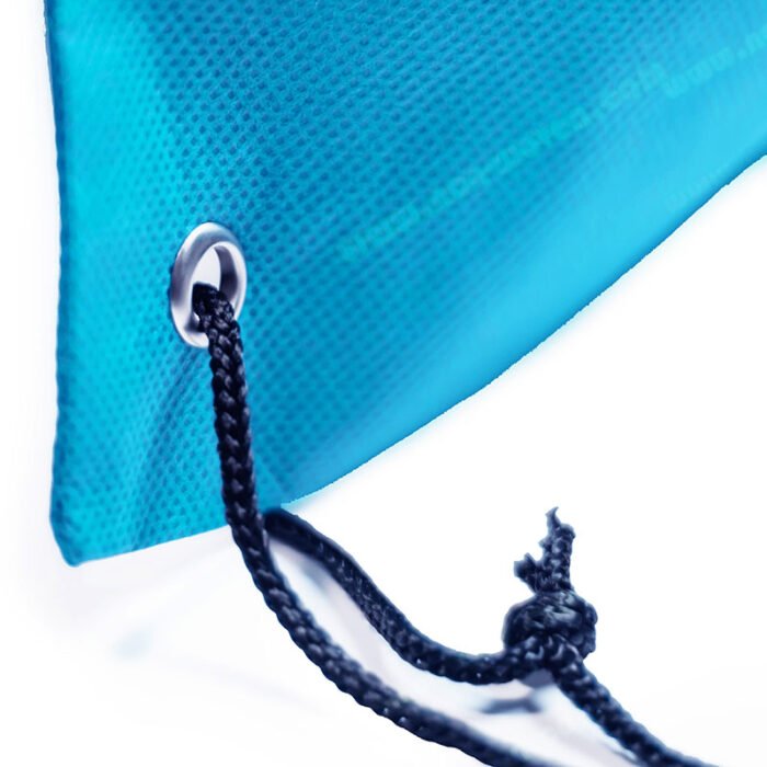 Non-woven Drawsting Bag Sky Blue - Image 5