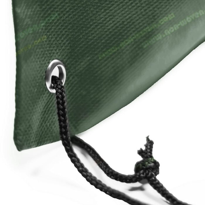Nonwoven Drawsting Bag Army Green - Image 3
