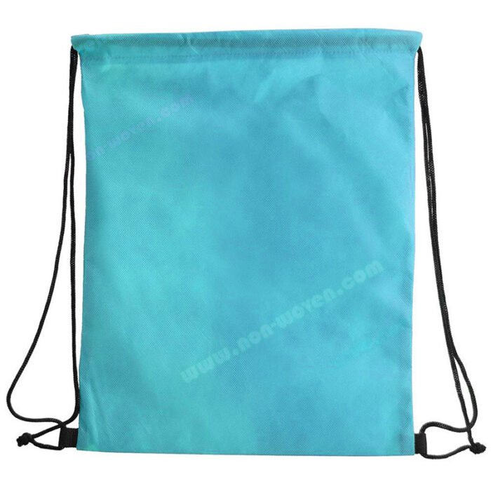 Non-woven Drawsting Bag Sky Blue - Image 2