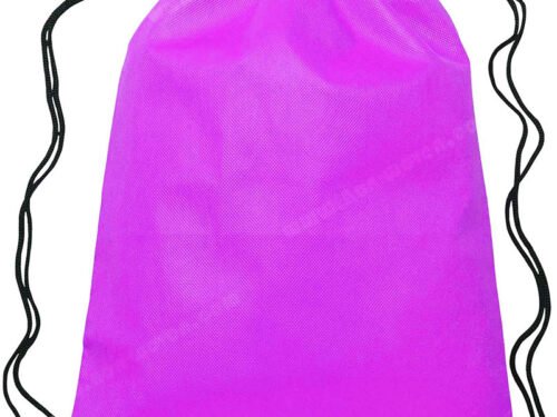 PP Spunbond Nonwoven Drawsting Bag Pink