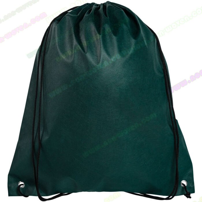 PP Spunbond Non woven Drawsting Bag Dark Green - Image 8
