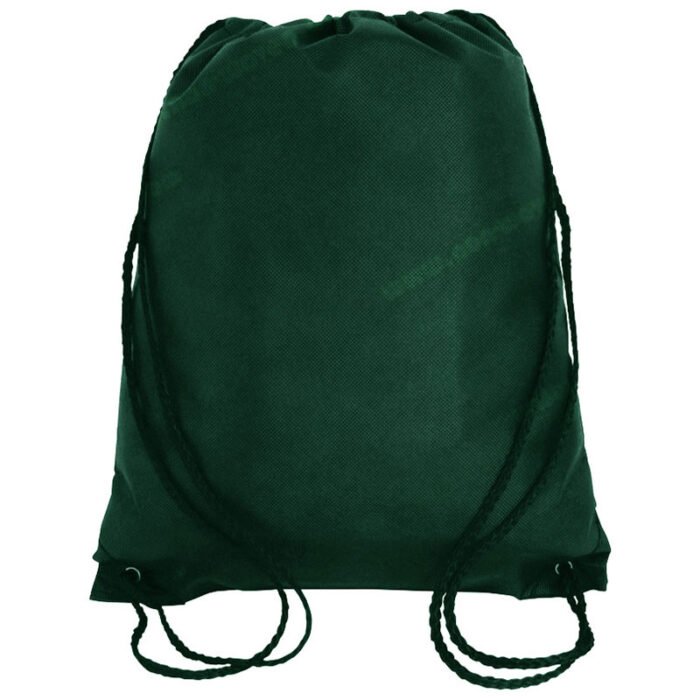 PP Spunbond Non woven Drawsting Bag Dark Green - Image 5