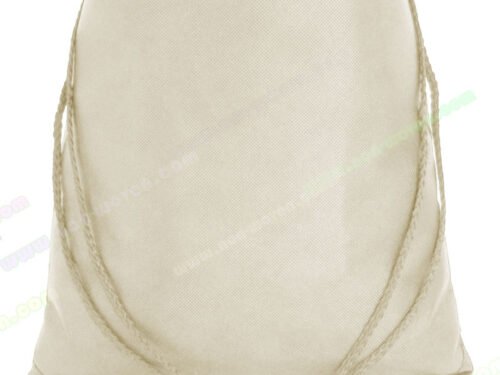 PP Spunbond Nonwoven Drawsting Bag Khaki