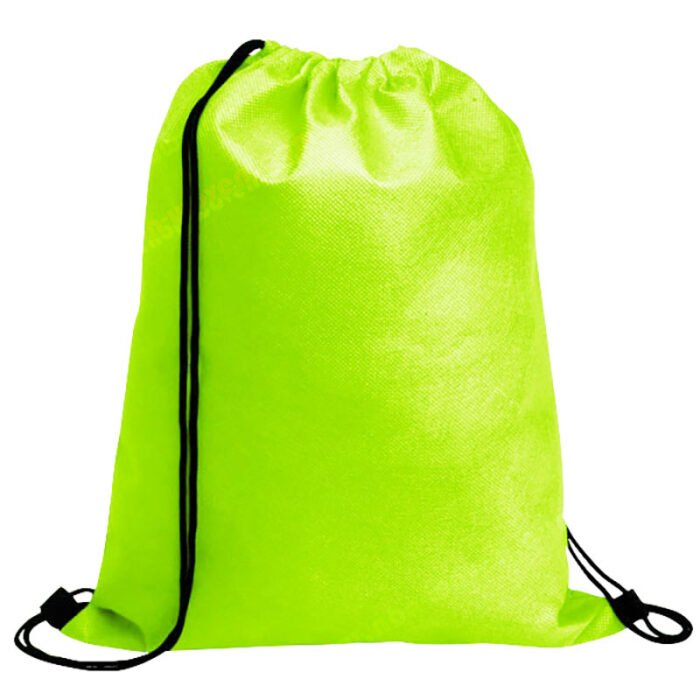 Non-woven Drawsting Bag Apple Green - Image 5