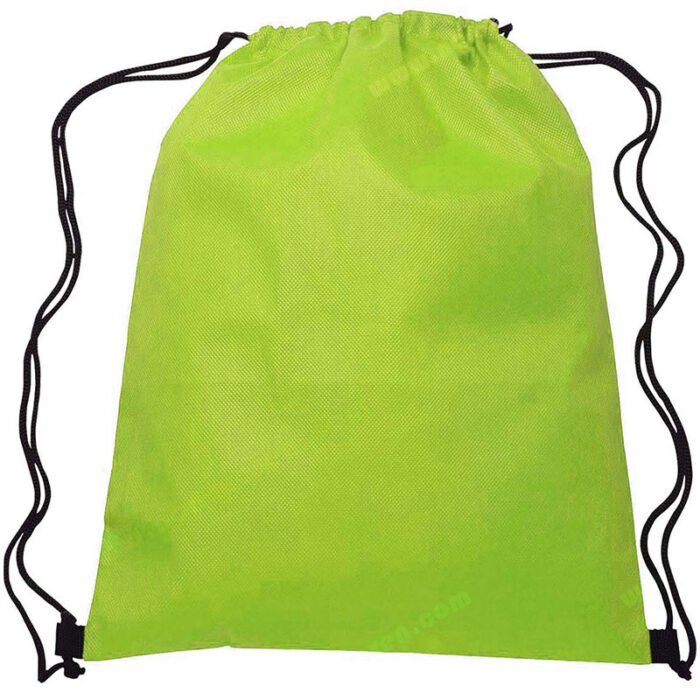Non-woven Drawsting Bag Apple Green - Image 4