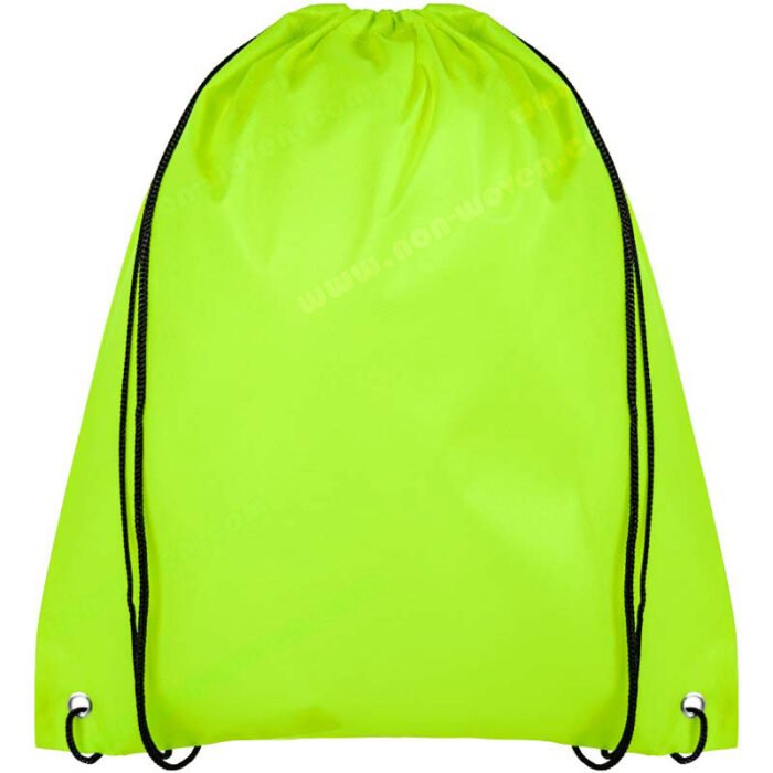 Non-woven Drawsting Bag Apple Green - Image 3