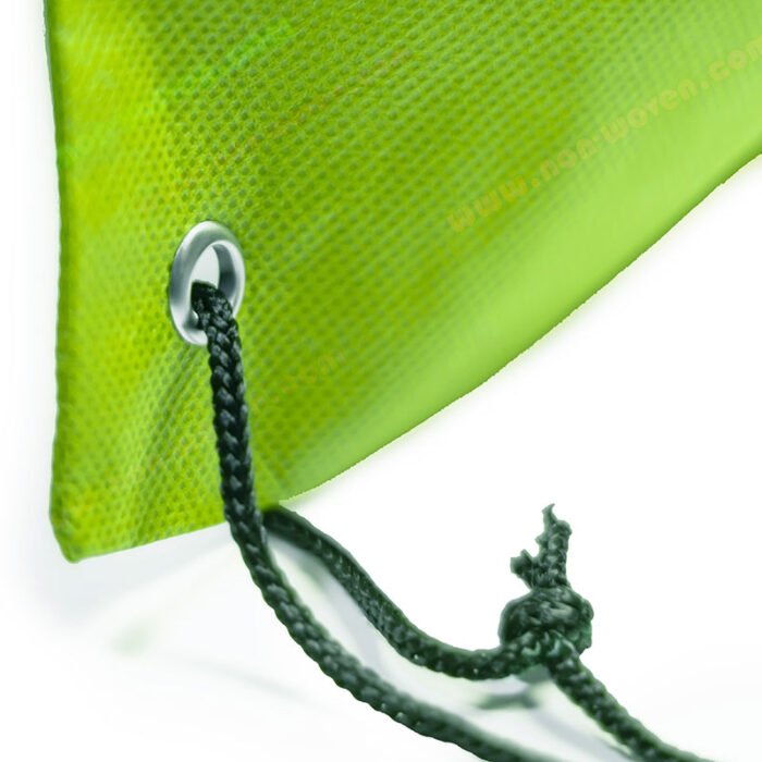 Non-woven Drawsting Bag Apple Green - Image 6