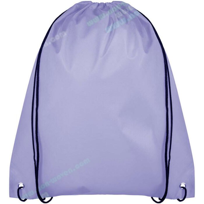PP  Nonwoven Drawsting Bag Light Purple - Image 3