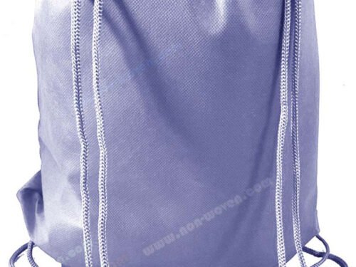 PP  Nonwoven Drawsting Bag Light Purple