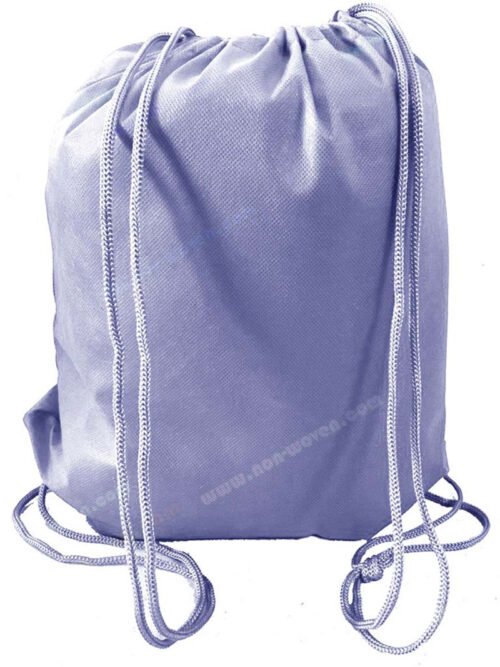 PP  Nonwoven Drawsting Bag Light Purple