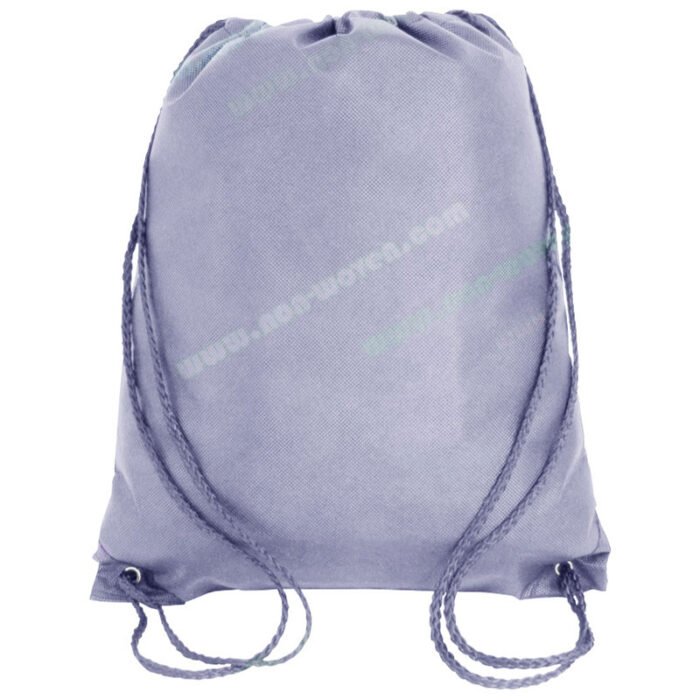 PP  Nonwoven Drawsting Bag Light Purple - Image 6