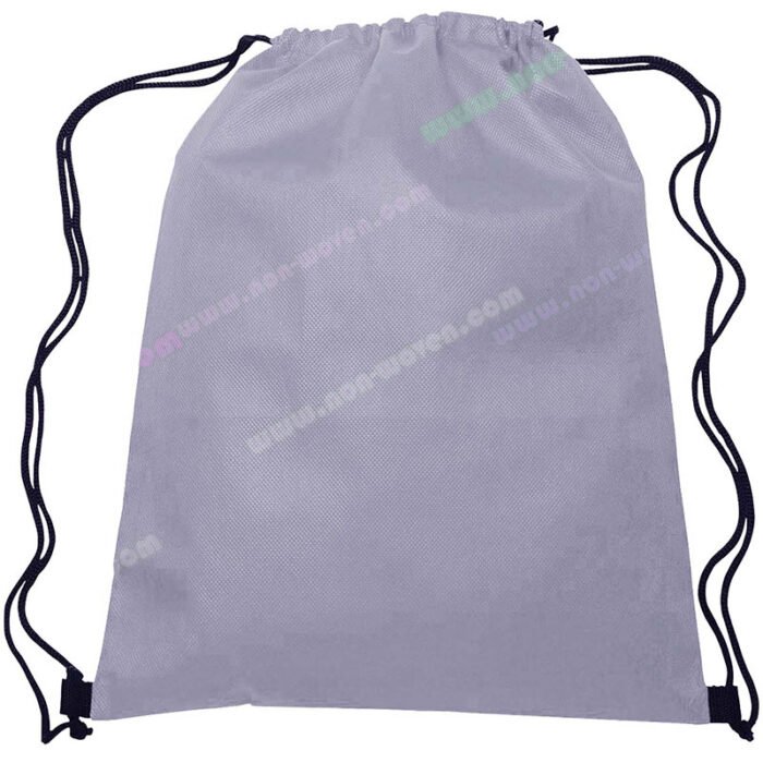 PP  Nonwoven Drawsting Bag Light Purple - Image 4