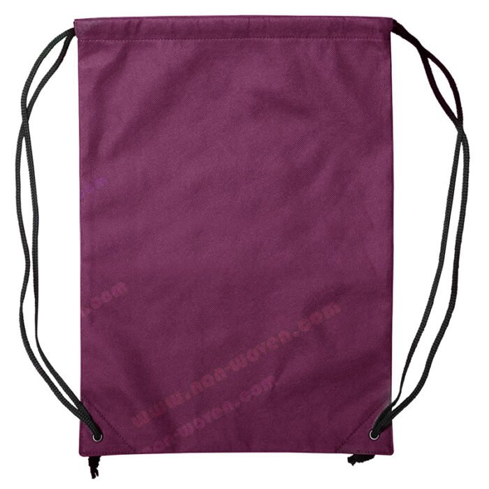 PP Spunbond Nonwoven Drawsting Bag Maroon - Image 7