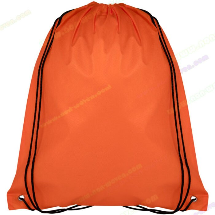 PP Spunbond Nonwoven Drawsting Bags Orange - Image 6