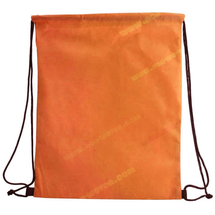 PP Spunbond Nonwoven Drawsting Bags Orange - Image 4