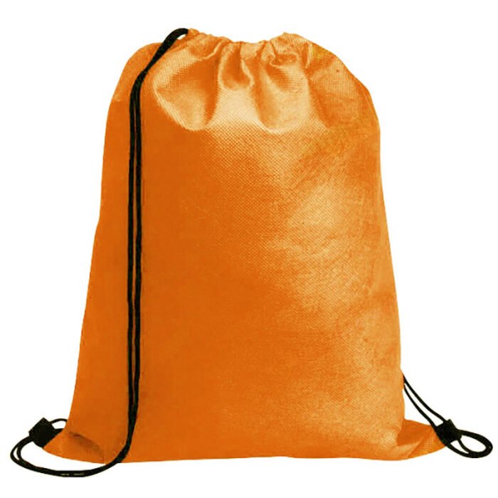 PP Spunbond Nonwoven Drawsting Bags Orange - Image 3