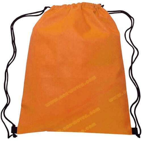 PP Spunbond Nonwoven Drawsting Bags Orange