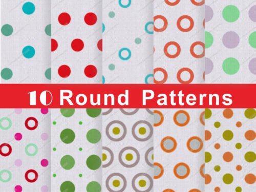 Round Patterns Printed Nonwoven Fabric