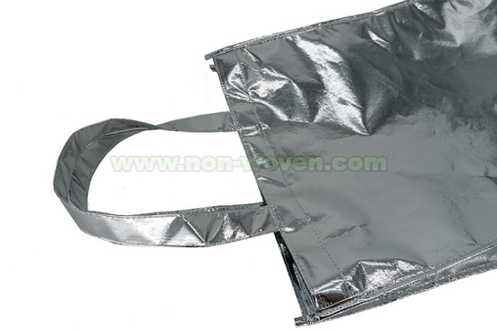 Laminated Non woven Bag Silver - Image 7