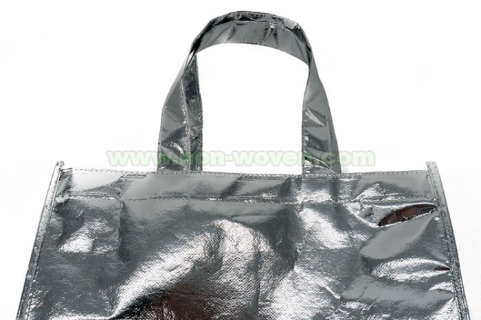 Laminated Non woven Bag Silver - Image 5