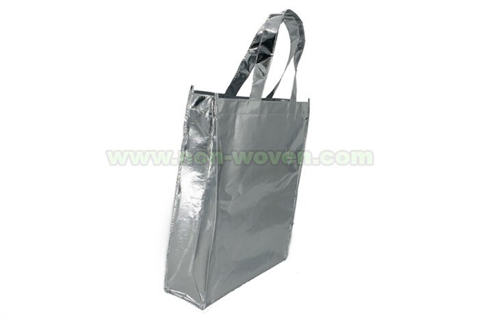 Laminated Non woven Bag Silver - Image 4