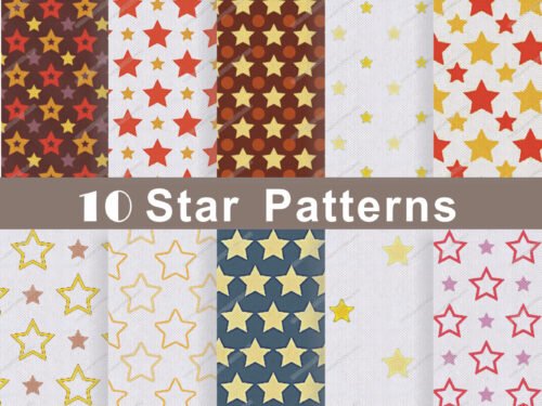 Star Patterns Non woven Printed Fabric