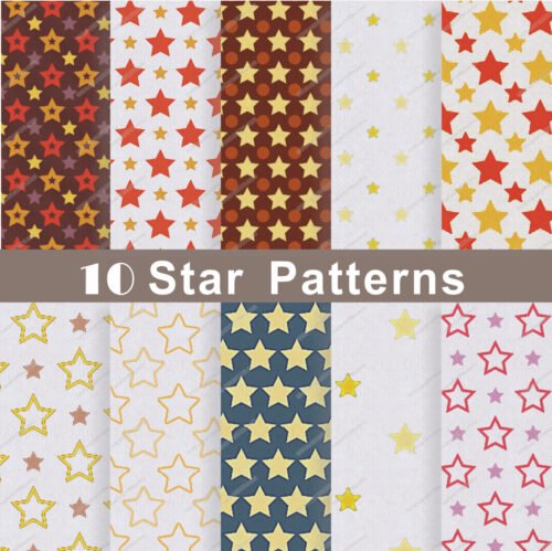 Star Patterns Non woven Printed Fabric